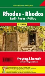 Freytag & Berndt Autokarte Rhodos. Rhodes. Rodi; Rodos; Rodas; Rodosz