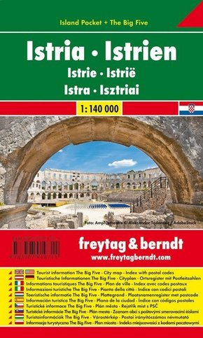 Freytag & Berndt Autokarte Istrien. Istria. Istrie. Istra. Isztriai