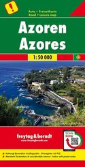 Freytag & Berndt Autokarte Azoren; Acores; Azores. Azzorre