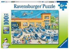 Ravensburger Kinderpuzzle - 10867 Polizeirevier - Puzzle für Kinder ab 6 Jahren, mit 100 Teilen im XXL-Format