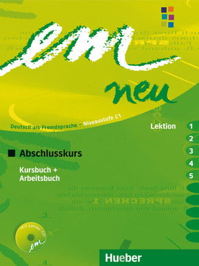 em neu 2008, Abschlusskurs: Kursbuch und Arbeitsbuch (Lektion 1-5), m. Audio-CD