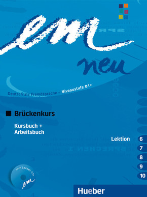 em neu 2008, Brückenkurs: Kursbuch und Arbeitsbuch (Lektion 6-10), m. Audio-CD