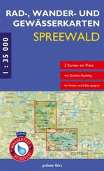 Rad-, Wander- & Gewässerkarte Spreewald, 2 Bl.