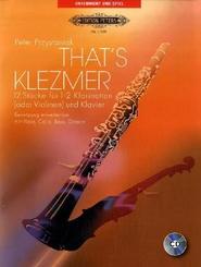 That's Klezmer, für 1-2 Klarinetten (oder Violinen) und Klavier, Klavierpartitur und Stimme, m. Audio-CD
