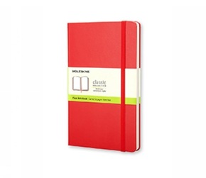 Moleskine classic, Pocket Size, Plain Notebook, red