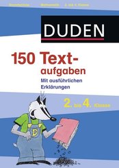 Duden - 150 Textaufgaben 2. bis 4. Klasse