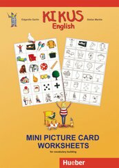 KIKUS English: Mini Picture Card Worksheets for vocabulray building