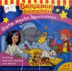Benjamin Blümchen, Gute-Nacht-Geschichten - Frühling, Sommer, Herbst und Winter, 1 Audio-CD