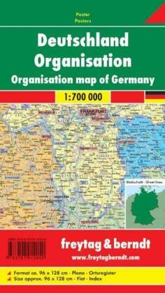 Deutschland Organisation, 1:700.000, Poster