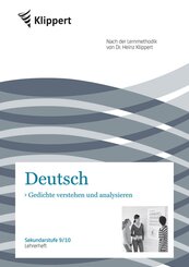 Deutsch, Gedichte verstehen und analysieren, Lehrerheft