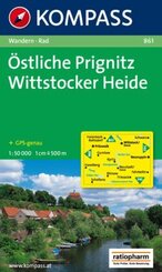 KOMPASS Wanderkarte Östliche Prignitz - Wittstocker Heide