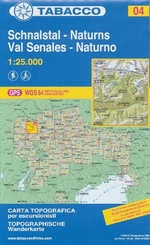 Tabacco topographische Wanderkarte Schnalstal, Naturns; Val Senales, Naturno