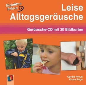 Leise Alltagsgeräusche, 1 Audio-CD + 30 Bildkarten