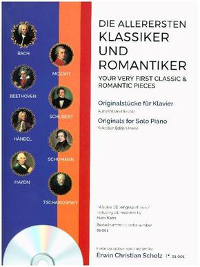 Die allerersten Klassiker und Romantiker, für Klavier, Auswahlband, m. Audio-CD - Bd.1