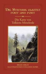 Die Karte von Tolkiens Mittelerde - Die Straße gleitet fort und fort