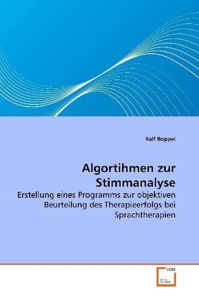 Algortihmen zur Stimmanalyse (eBook, PDF)