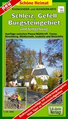Doktor Barthel Karte Schleiz, Gefell, Burgsteingebiet und Umgebung
