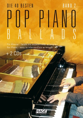Die 40 besten Pop Piano Ballads, m. 2 Audio-CDs - Bd.2
