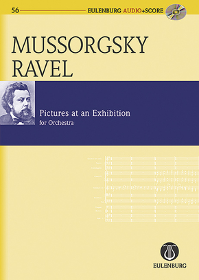 Bilder einer Ausstellung für Orchester, Instrumentation Ravel, Studienpartitur u. Audio-CD