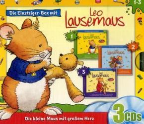 Leo Lausemaus - Einsteiger-Box, 3 Audio-CDs - Folgen.1-3