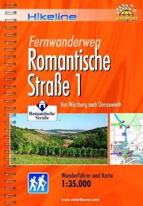 Hikeline Wanderführer Fernwanderweg Romantische Straße - Tl.1