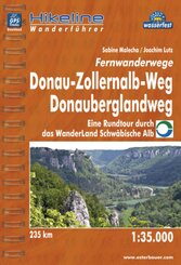 Hikeline Wanderführer Fernwanderwege Donau-Zollernalb-Weg, Donauberglandweg