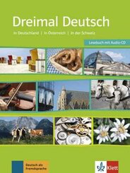 Dreimal Deutsch: Lesebuch, m. Audio-CD