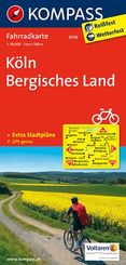 KOMPASS Fahrradkarte 3056 Köln - Bergisches Land, 1:70000
