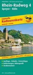 PublicPress Leporello Radtourenkarte Rhein-Radweg 4, Speyer - Köln