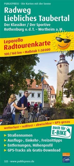 PublicPress Radwanderkarte Radweg Liebliches Taubertal