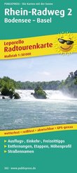 PUBLICPRESS Leporello Radtourenkarte Rhein-Radweg, 21 Teilktn. - Tl.2