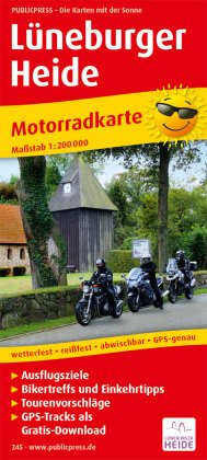 PublicPress Motorradkarte Lüneburger Heide