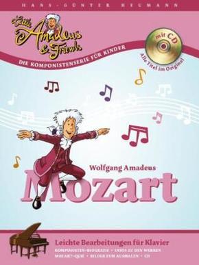 Mozart, Leichte Bearbeitungen für Klavier, m. Audio-CD