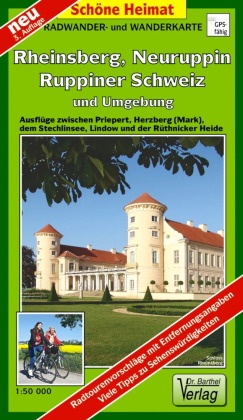 Doktor Barthel Karte Rheinsberg, Neuruppin, Ruppiner Schweiz und Umgebung
