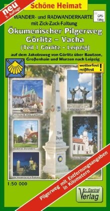 Doktor Barthel Karte Ökumenischer Pilgerweg Görlitz-Vacha - Tl.1