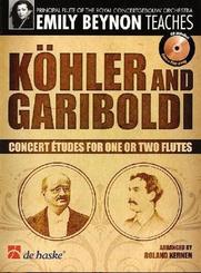 Köhler and Gariboldi, für ein oder zwei Flöten, m. Audio-CD