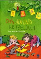 Das Advents-Kritzelbuch zum Weitermalen