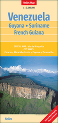 Nelles Maps Venezuela, Guyana, Suriname, French Guiana