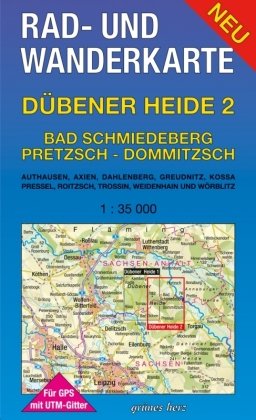 Rad- und Wanderkarte Dübener Heide - Tl.2