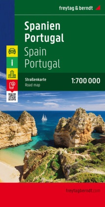 Spanien - Portugal, Straßenkarte 1:700.000, freytag & berndt. Spain, Portugal. España, Portugal. Espagne, Portugal. Spag