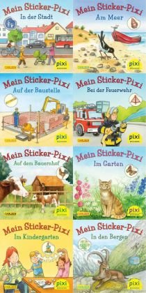Pixi-Box 199: Meine Sticker-Pixis (8x8 Exemplare), m. 64 Buch (64 Expl. (8 Titel))