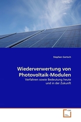 Wiederverwertung von Photovoltaik-Modulen (eBook, 15x22x0,5)