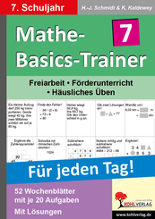 Mathe-Basics-Trainer, Für jeden Tag!: 7. Schuljahr