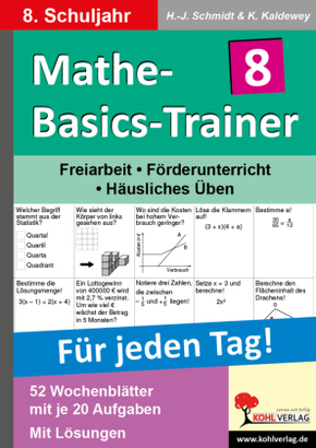 Mathe-Basics-Trainer, Für jeden Tag!: 8. Schuljahr