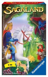 Ravensburger 23318 - Sagaland, Mitbringspiel für 2-4 Spieler, Kinderspiel ab 6 Jahren, kompaktes Format, Reisespiel, Bre