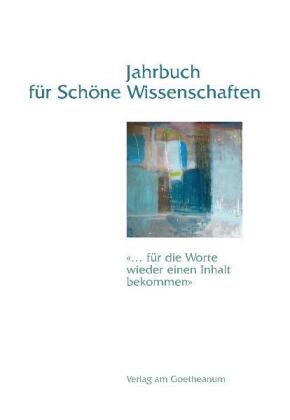 Jahrbuch für Schöne Wissenschaften, Band 3 - Bd.3