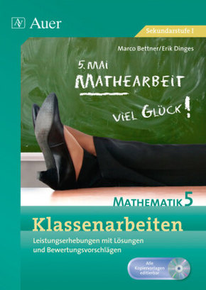 Klassenarbeiten Mathematik 5, m. 1 CD-ROM