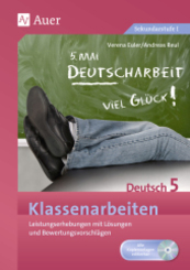 Klassenarbeiten Deutsch 5, m. CD-ROM