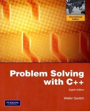 Problem Solving with C++