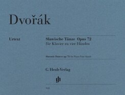 Antonín Dvorák - Slawische Tänze op. 72 für Klavier zu vier Händen